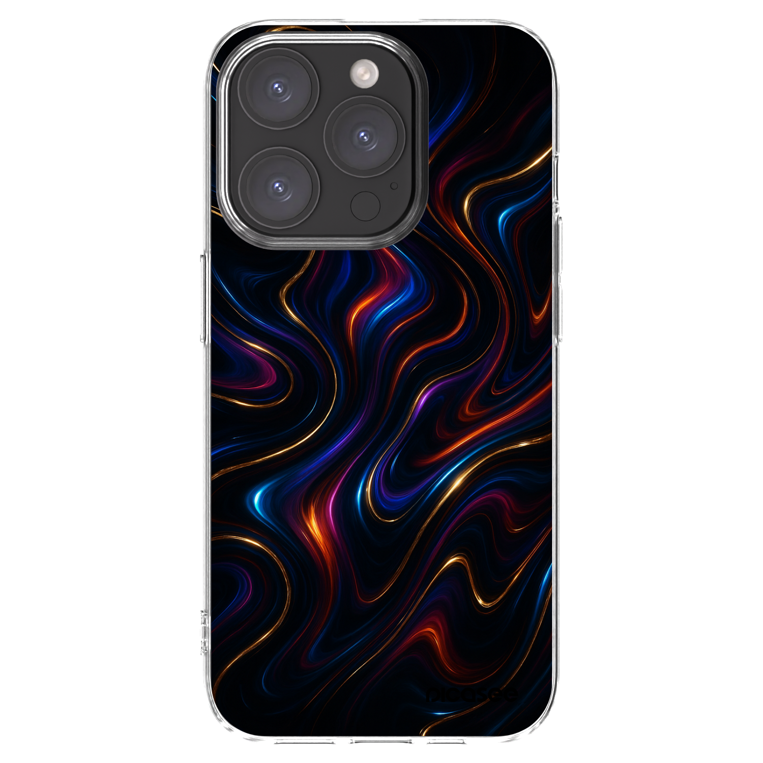 Silikónový prehľadný obal pre Apple iPhone 15 Pro - Noir