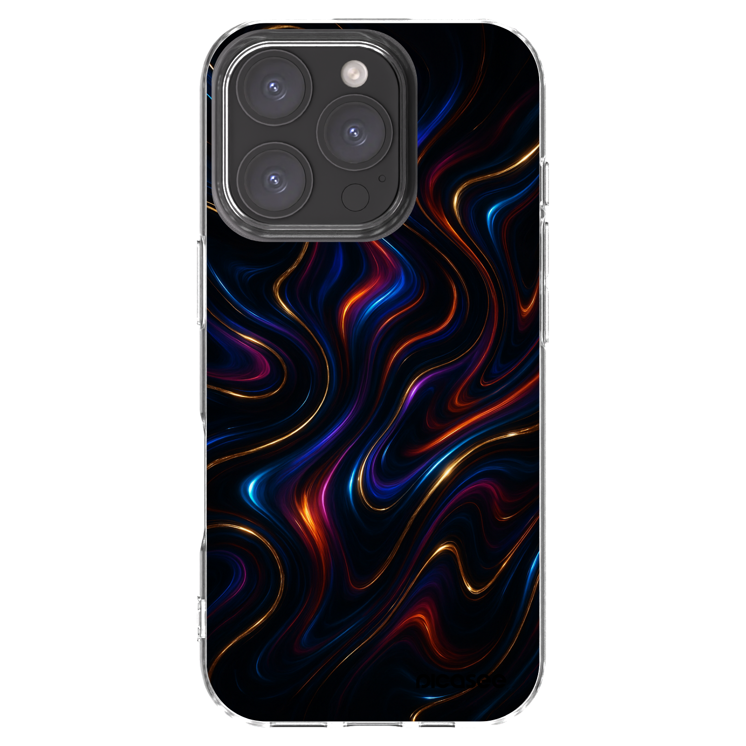 Silikónový prehľadný obal pre Apple iPhone 16 Pro - Noir