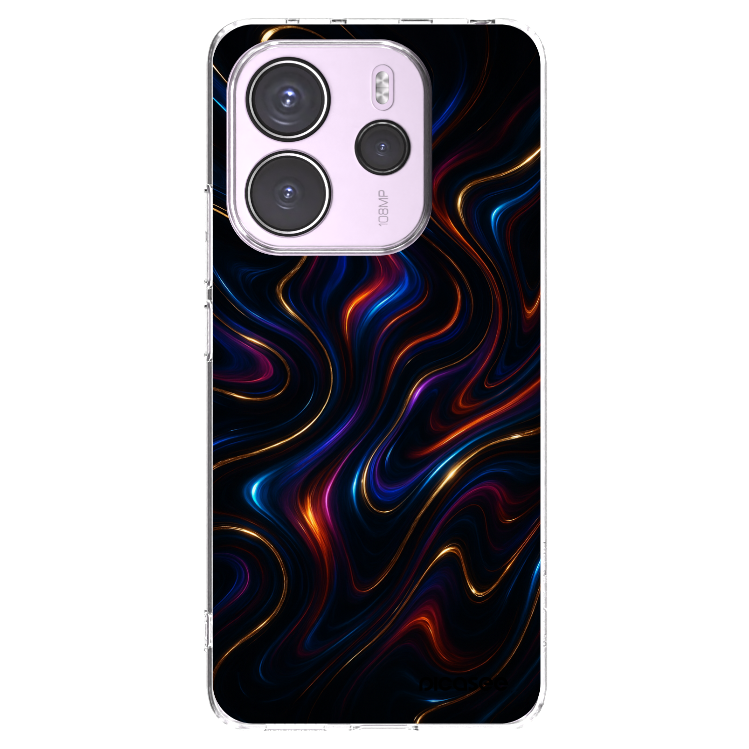 Picasee silikónový prehľadný obal pre Xiaomi Redmi Note 14 4G - Noir