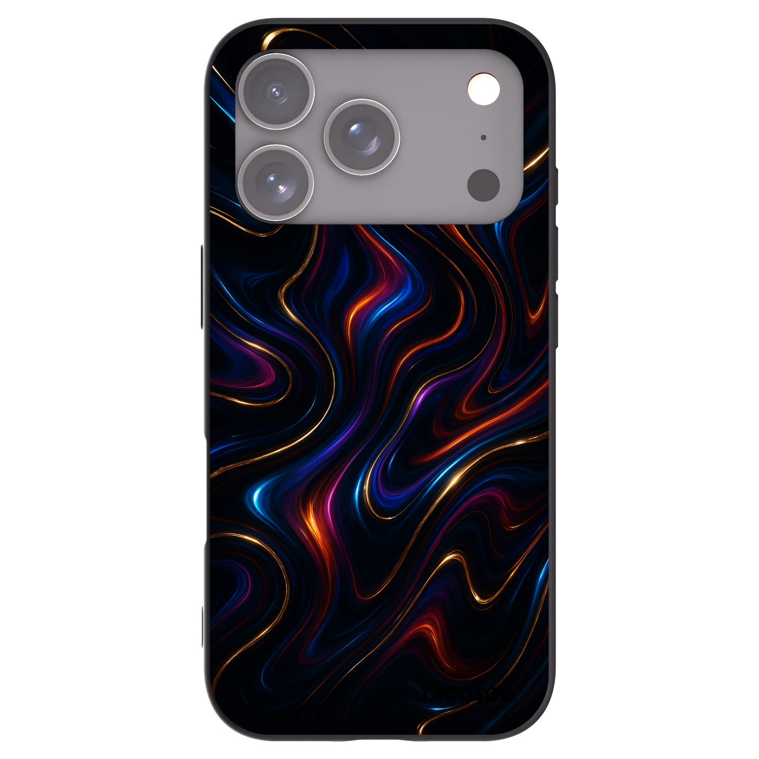 Picasee silikónový čierny obal pre Apple iPhone 17 Pro - Noir