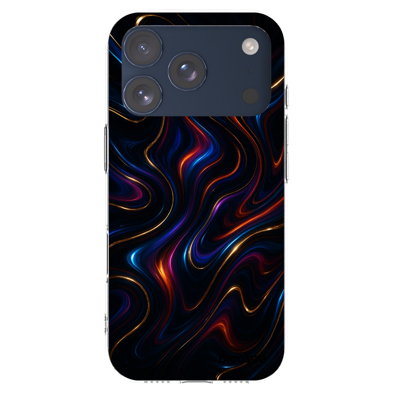 Picasee silikónový prehľadný obal pre Apple iPhone 17 Pro - Noir