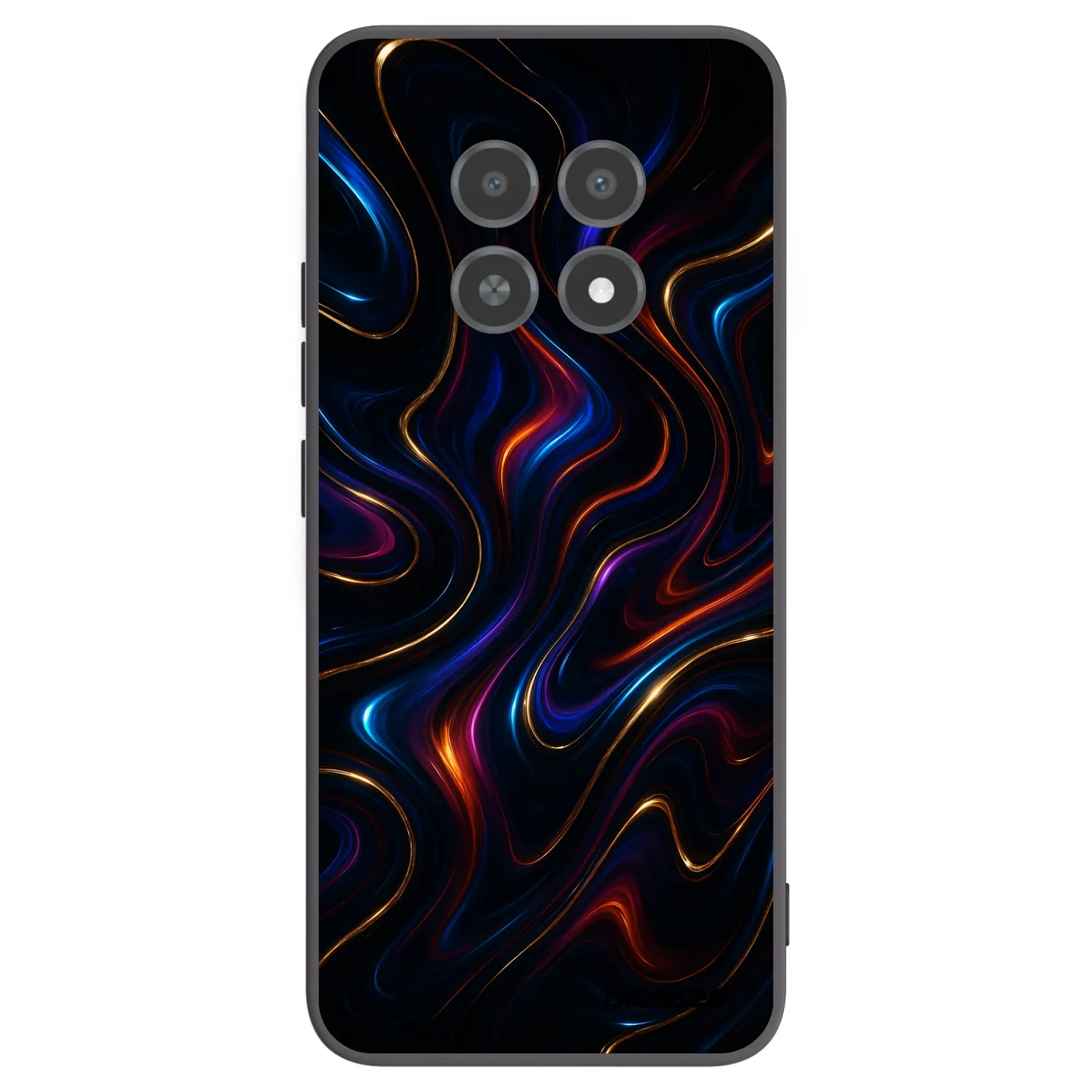 Picasee silikónový čierny obal pre Realme 12X - Noir