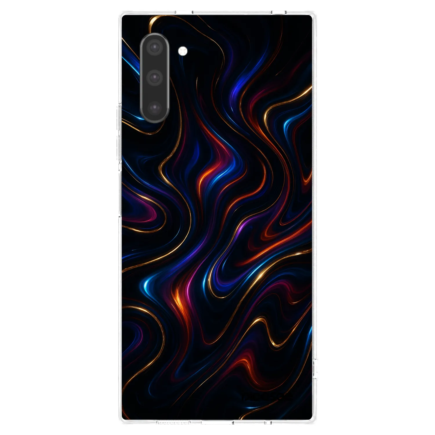 Picasee silikónový prehľadný obal pre Samsung Galaxy Note 10 N970F - Noir