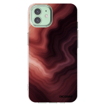 Picasee silikónový prehľadný obal pre Apple iPhone 12 - Rouge