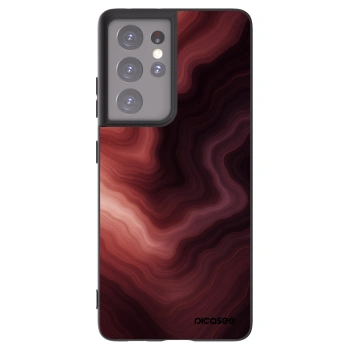 Picasee silikónový čierny obal pre Samsung Galaxy S21 Ultra 5G G998B - Rouge