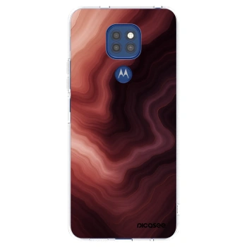 Picasee silikónový prehľadný obal pre Motorola Moto G9 Play - Rouge