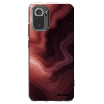 Picasee silikónový prehľadný obal pre Xiaomi Redmi Note 10 - Rouge