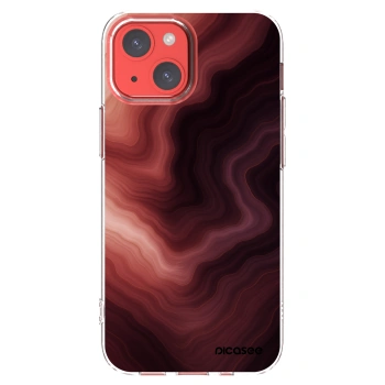 Picasee silikónový prehľadný obal pre Apple iPhone 13 mini - Rouge
