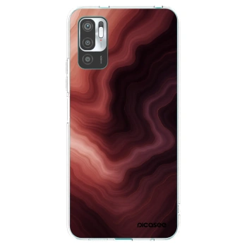 Picasee silikónový prehľadný obal pre Xiaomi Redmi Note 10 5G - Rouge