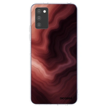 Picasee silikónový prehľadný obal pre Samsung Galaxy A02s A025G - Rouge