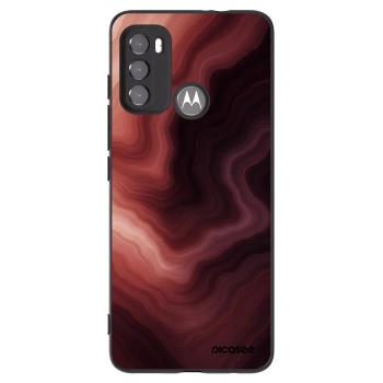 Picasee silikónový čierny obal pre Motorola Moto G60 - Rouge