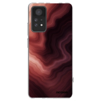 Picasee silikónový prehľadný obal pre Xiaomi Redmi Note 11 Pro - Rouge
