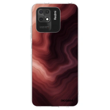 Picasee silikónový prehľadný obal pre Xiaomi Redmi 10C - Rouge