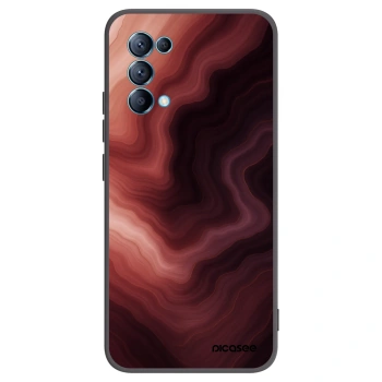 Picasee silikónový čierny obal pre OPPO Reno 5 5G - Rouge