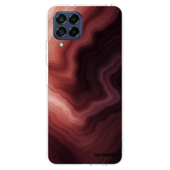 Picasee silikónový prehľadný obal pre Samsung Galaxy M53 5G - Rouge