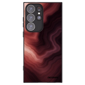 Picasee silikónový čierny obal pre Samsung Galaxy S23 Ultra 5G - Rouge