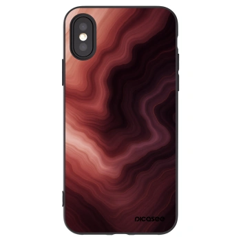 Picasee silikónový čierny obal pre Apple iPhone X/XS - Rouge