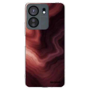 Picasee silikónový prehľadný obal pre Xiaomi Redmi 13C 4G - Rouge