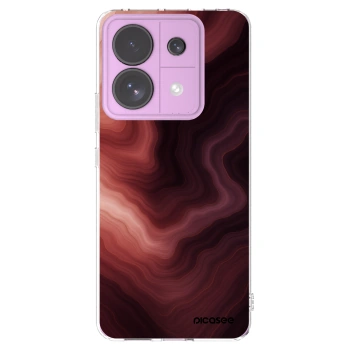 Picasee silikónový prehľadný obal pre Xiaomi Redmi Note 13 Pro 5G - Rouge