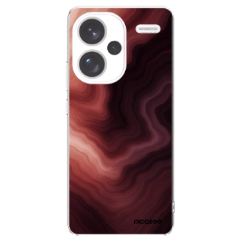 Picasee silikónový prehľadný obal pre Xiaomi Redmi Note 13 Pro+ 5G - Rouge
