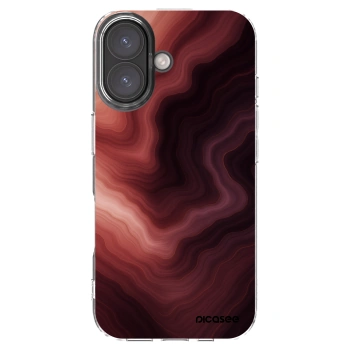 Picasee silikónový prehľadný obal pre Apple iPhone 16 - Rouge
