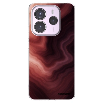 Picasee silikónový prehľadný obal pre Xiaomi Redmi Note 14 5G - Rouge
