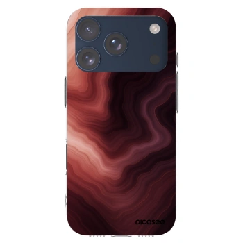 Picasee silikónový prehľadný obal pre Apple iPhone 17 Pro - Rouge