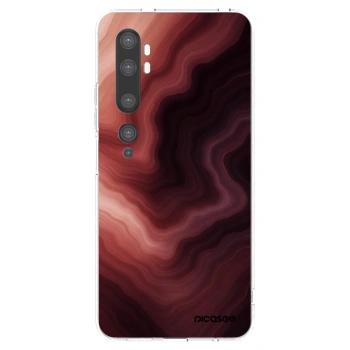 Picasee silikónový prehľadný obal pre Xiaomi Mi Note 10 (Pro) - Rouge