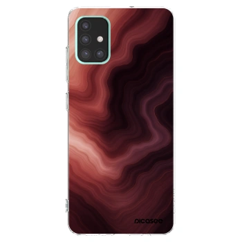 Picasee silikónový prehľadný obal pre Samsung Galaxy A51 A515F - Rouge