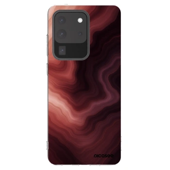 Picasee silikónový prehľadný obal pre Samsung Galaxy S20 Ultra 5G G988F - Rouge