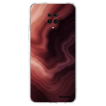 Picasee silikónový prehľadný obal pre Xiaomi Redmi Note 9S - Rouge