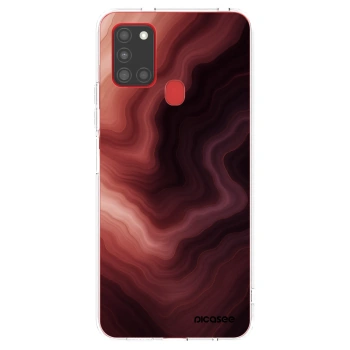 Picasee silikónový prehľadný obal pre Samsung Galaxy A21s - Rouge