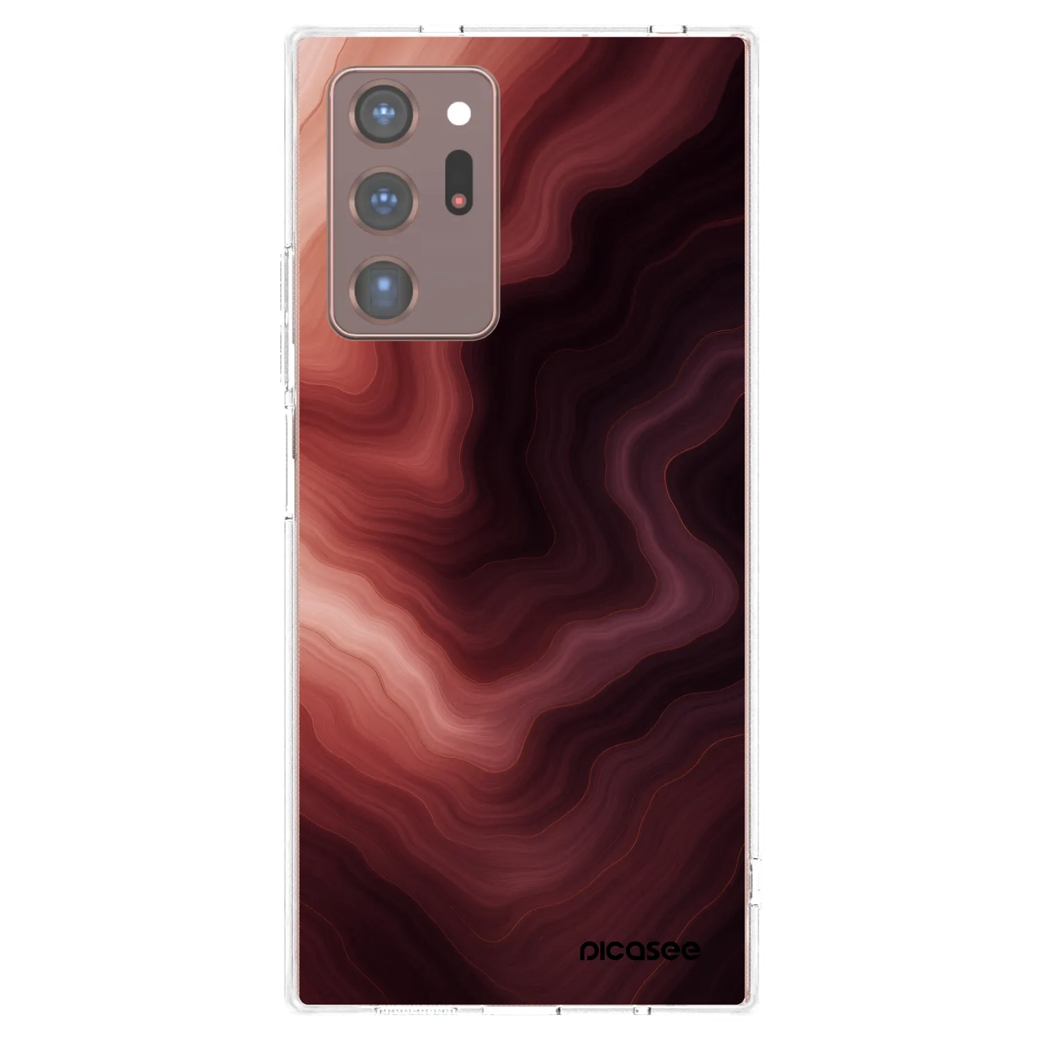 Picasee silikónový prehľadný obal pre Samsung Galaxy Note 20 Ultra - Rouge