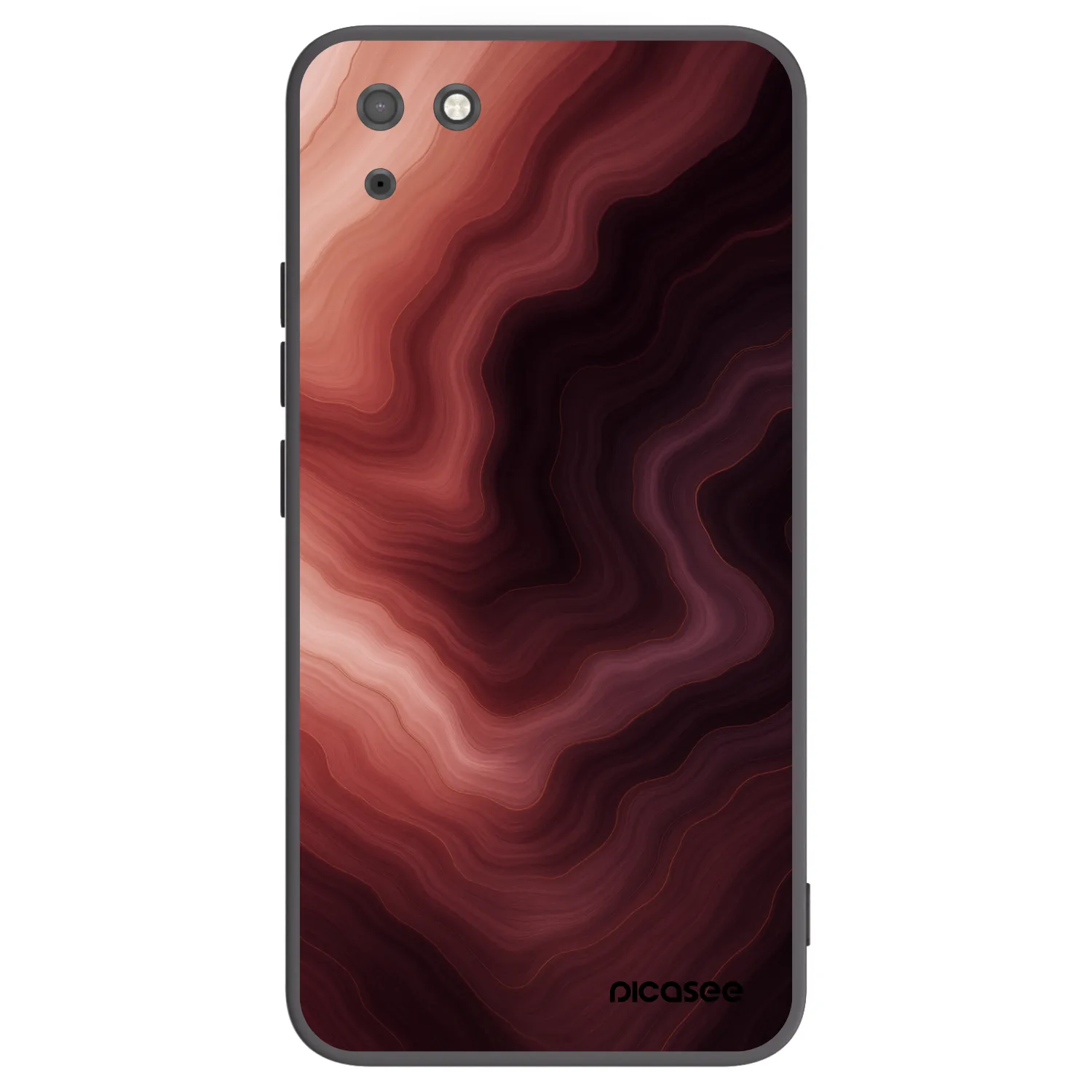 Picasee silikónový čierny obal pre Huawei Y5P - Rouge