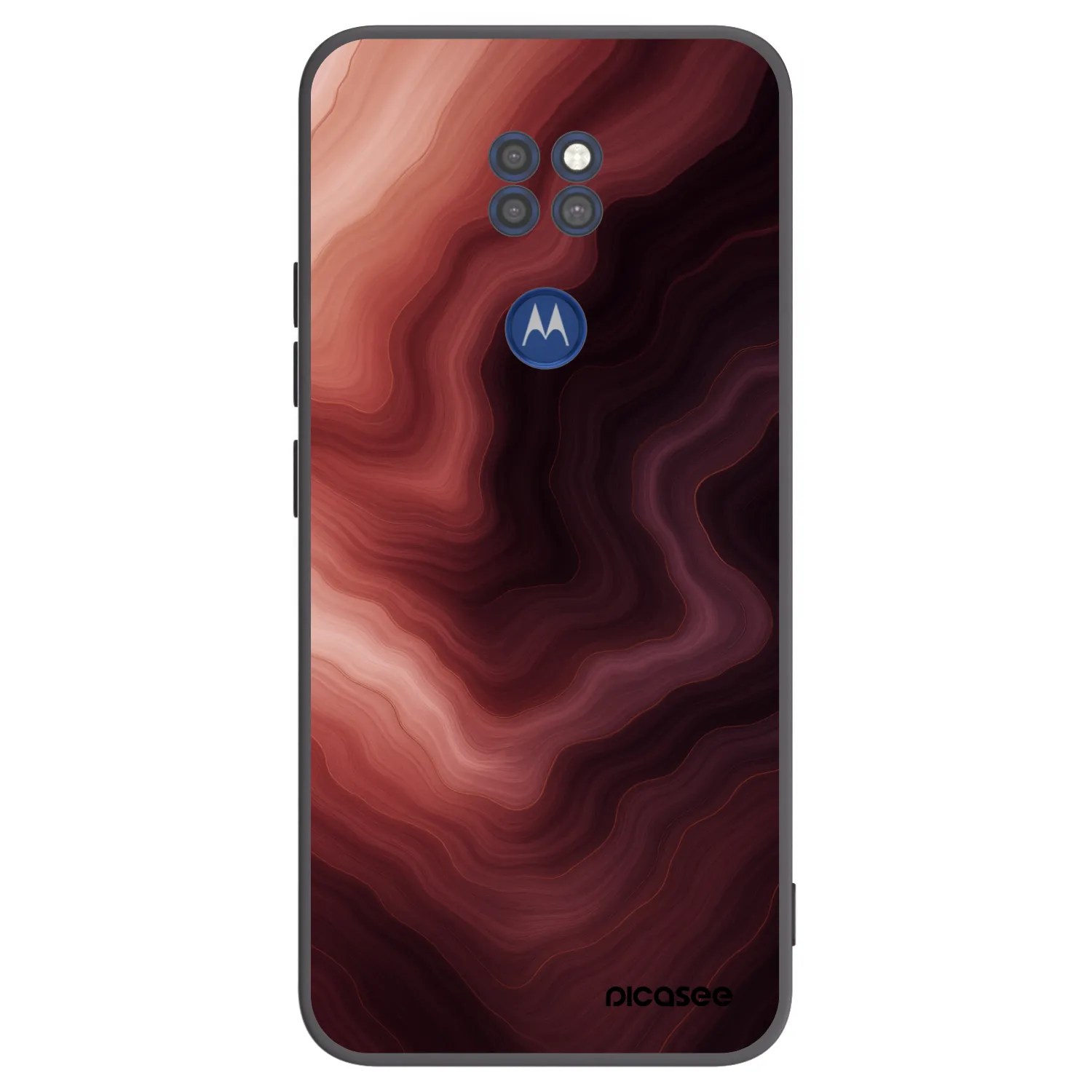 Picasee silikónový čierny obal pre Motorola Moto G9 Play - Rouge