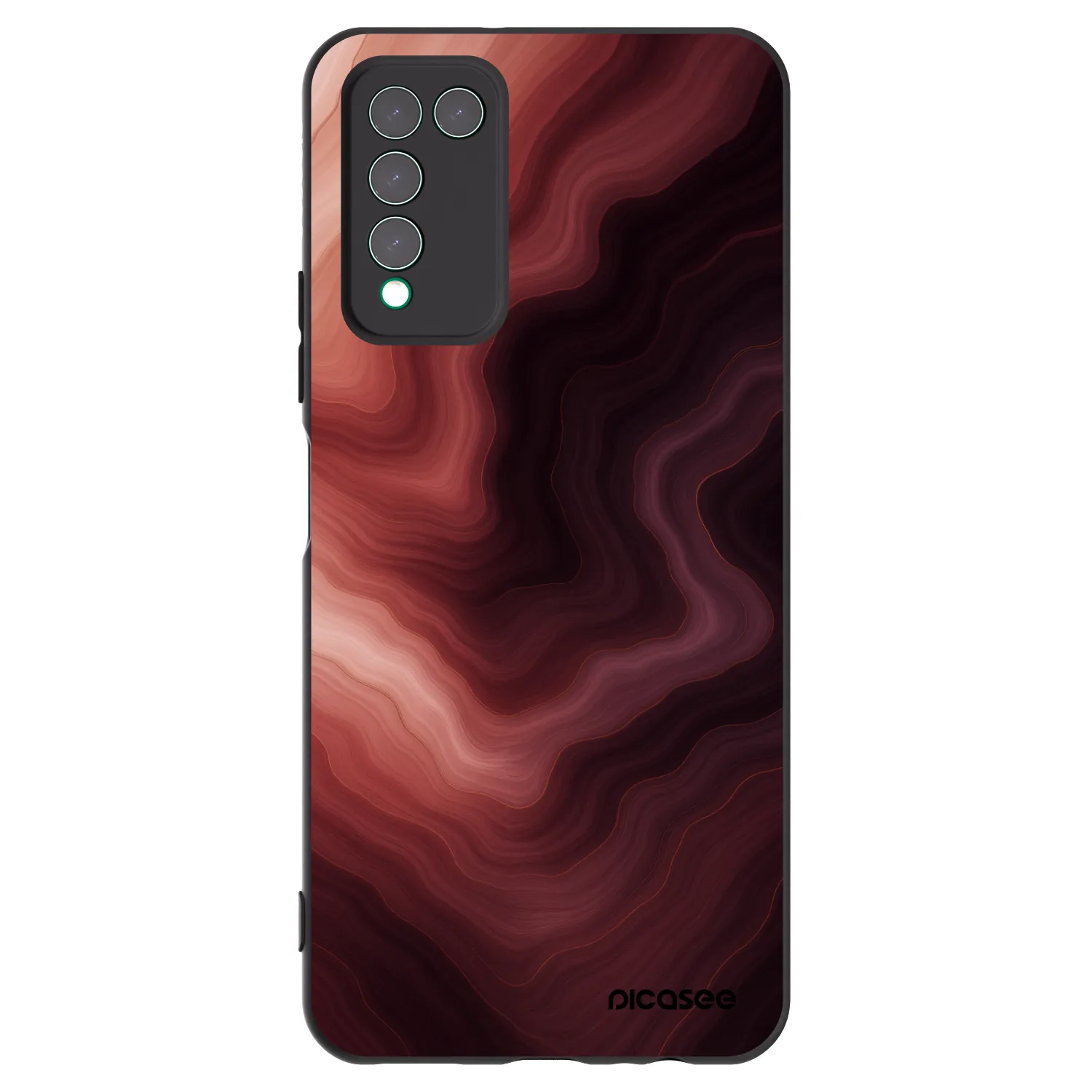 Picasee silikónový čierny obal pre Honor 10X Lite - Rouge