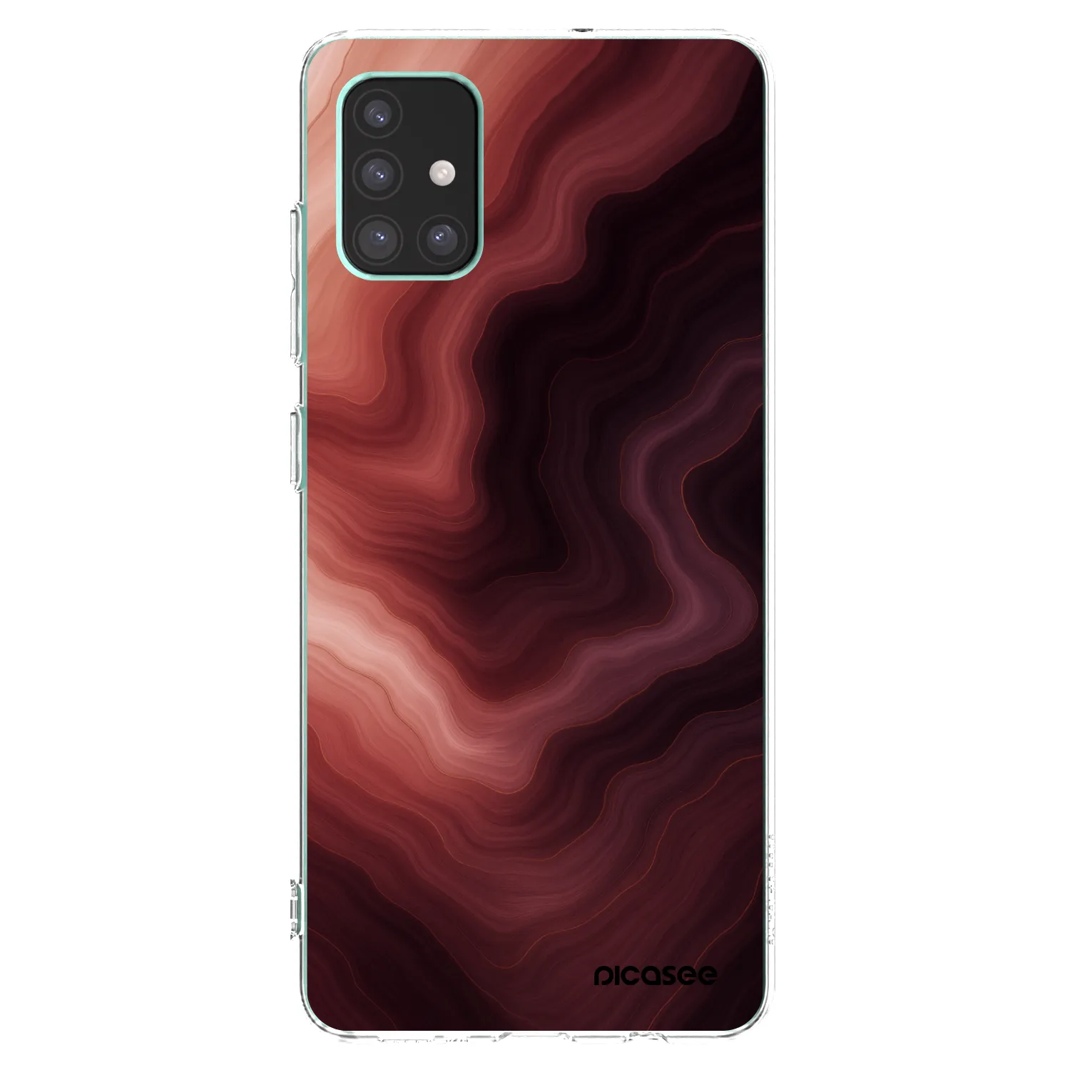 Picasee silikónový prehľadný obal pre Samsung Galaxy M51 M515F - Rouge