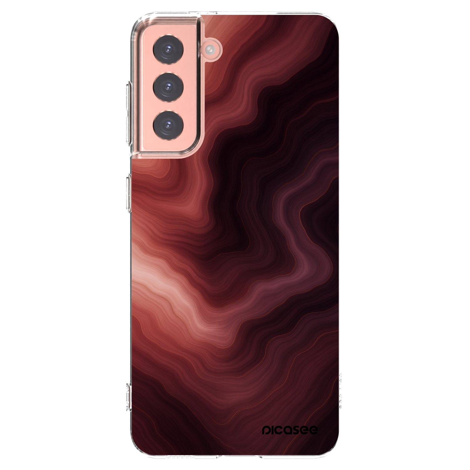 Silikónový prehľadný obal pre Samsung Galaxy S21 5G G991B - Rouge