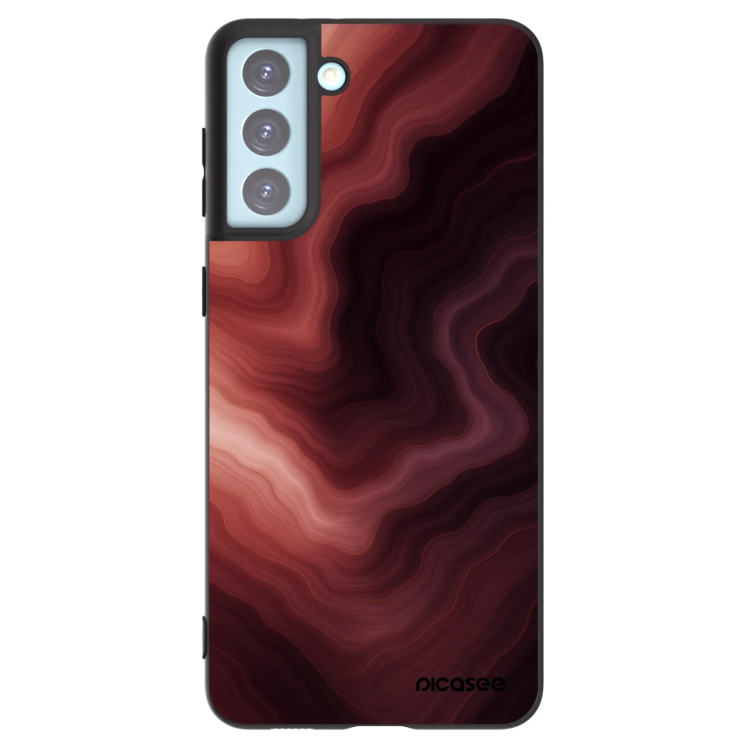 Picasee silikónový čierny obal pre Samsung Galaxy S21+ 5G G996F - Rouge