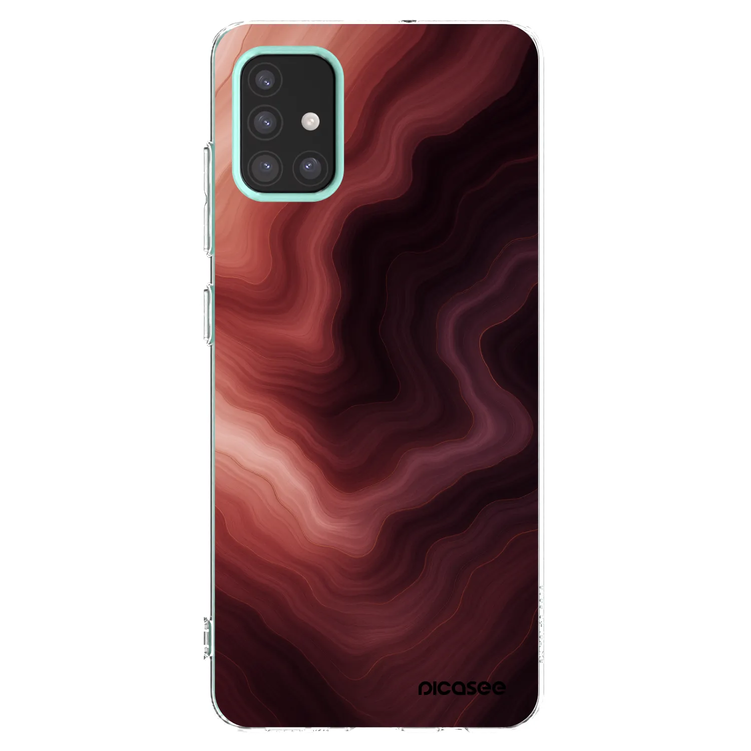 Picasee silikónový prehľadný obal pre Samsung Galaxy M31s - Rouge