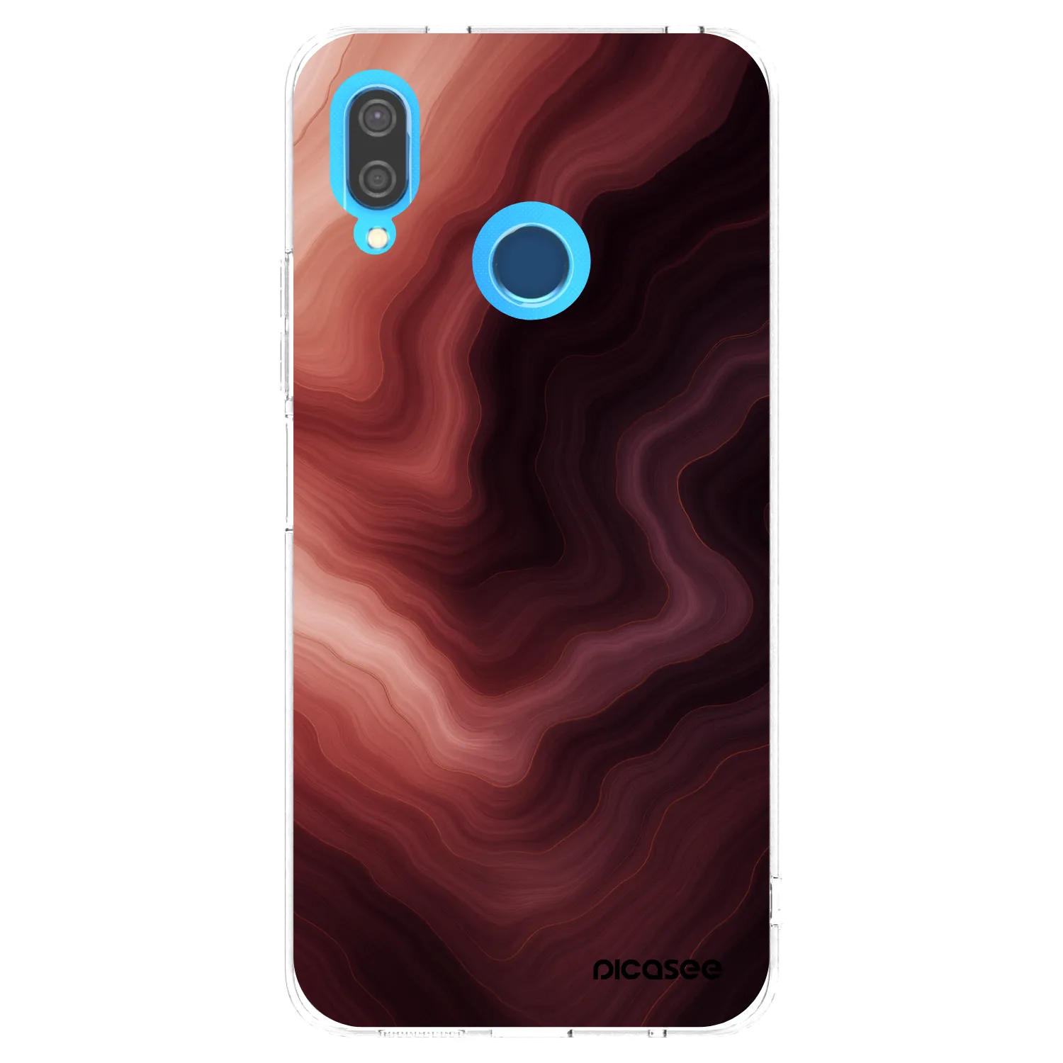 Picasee silikónový prehľadný obal pre Huawei P20 Lite - Rouge