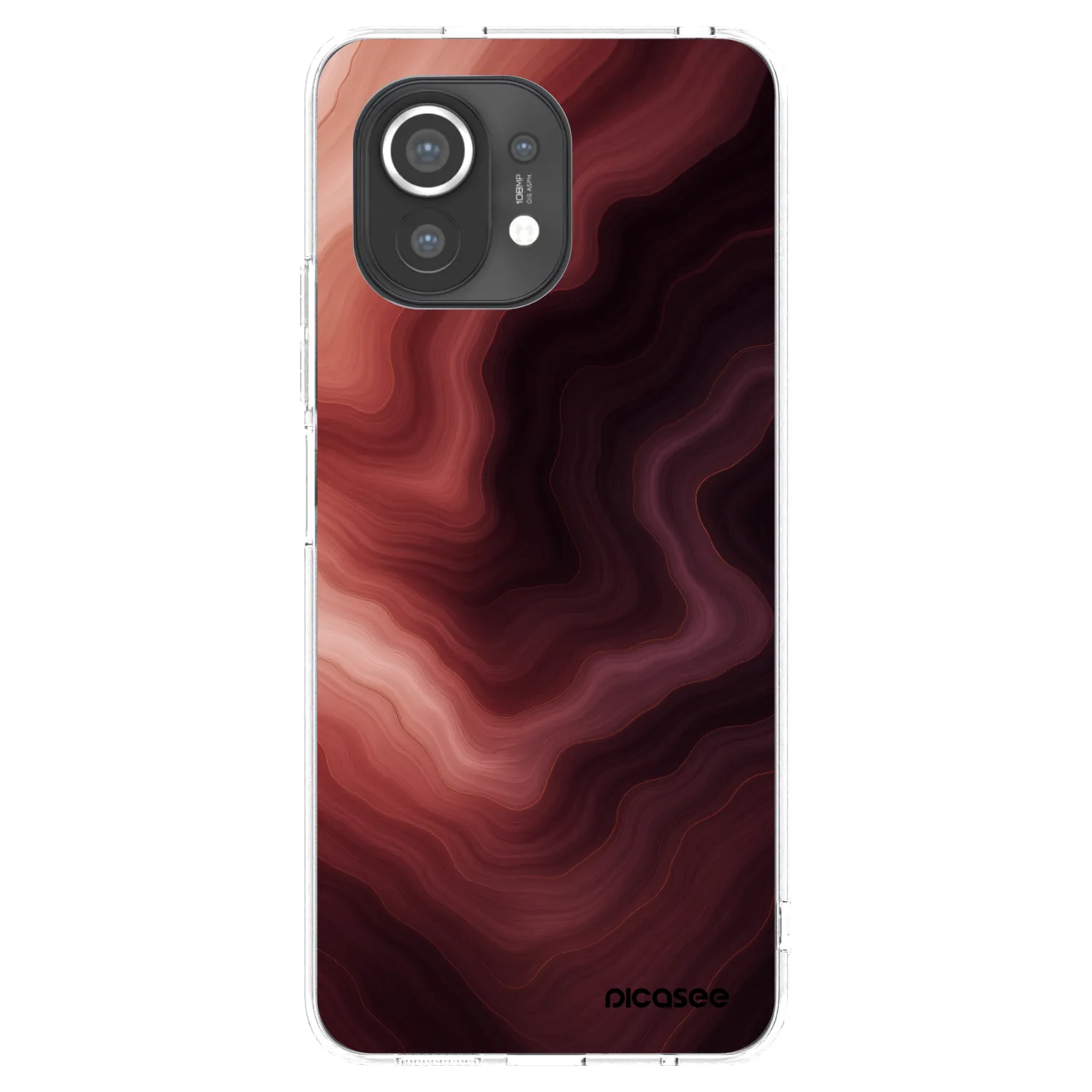 Picasee silikónový prehľadný obal pre Xiaomi Mi 11 - Rouge