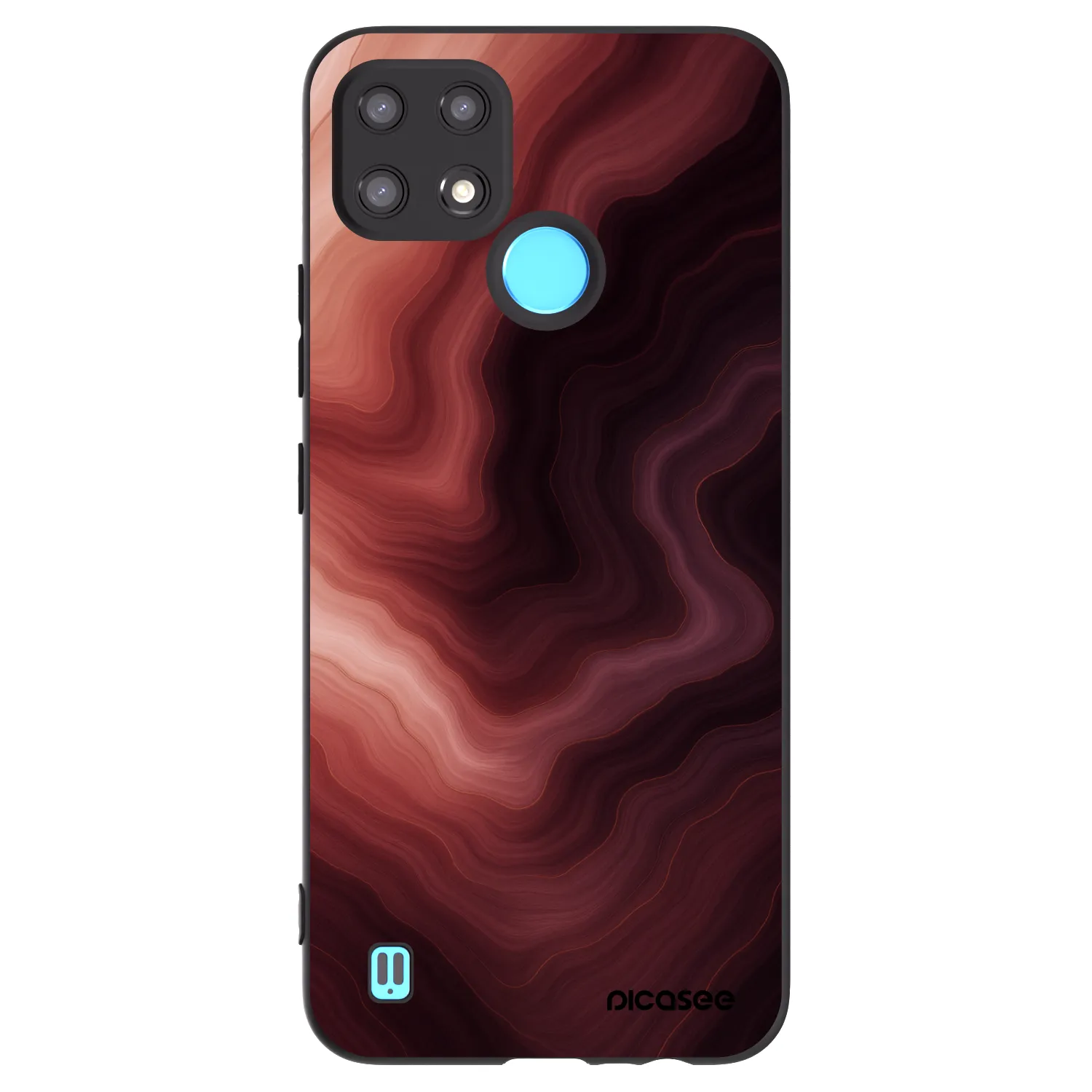 Picasee silikónový čierny obal pre Realme C21 - Rouge