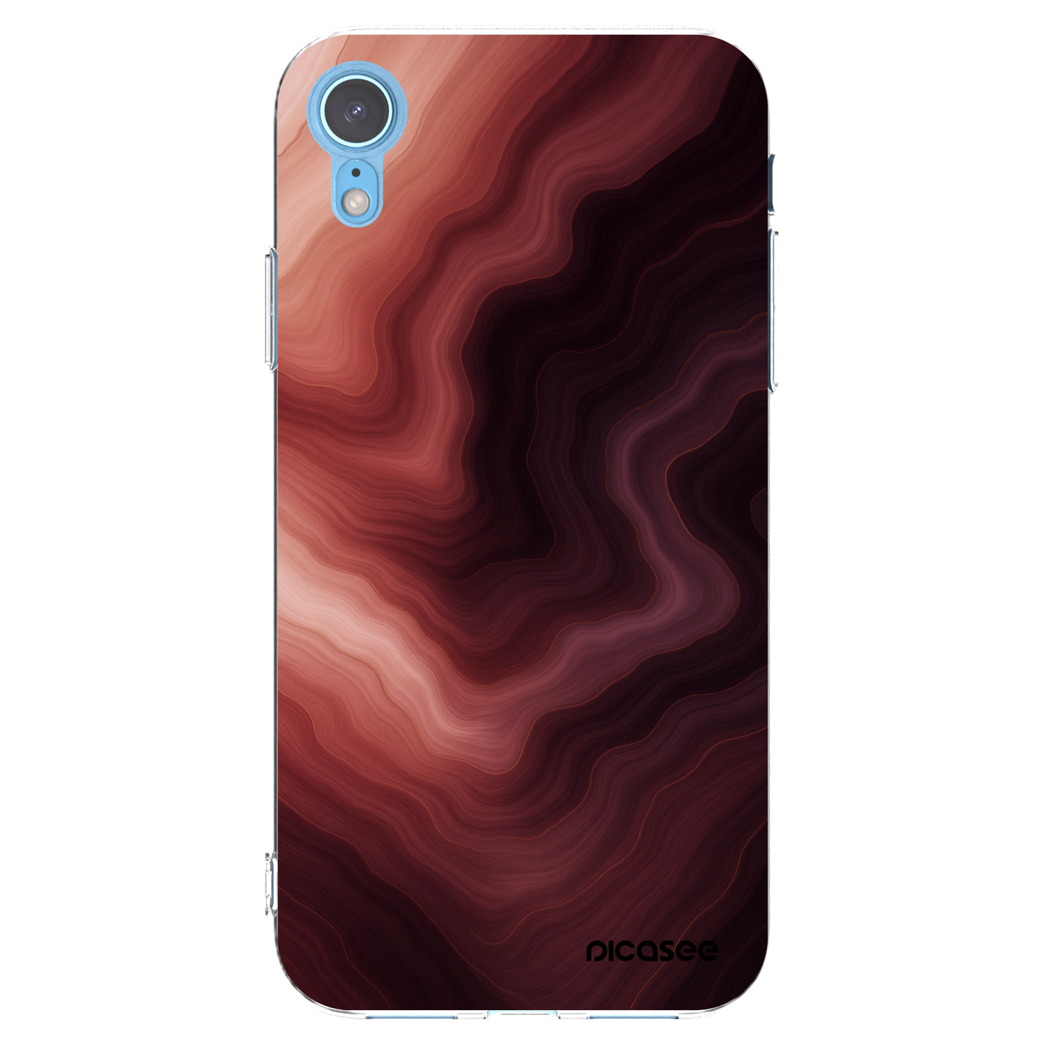 Picasee silikónový prehľadný obal pre Apple iPhone XR - Rouge