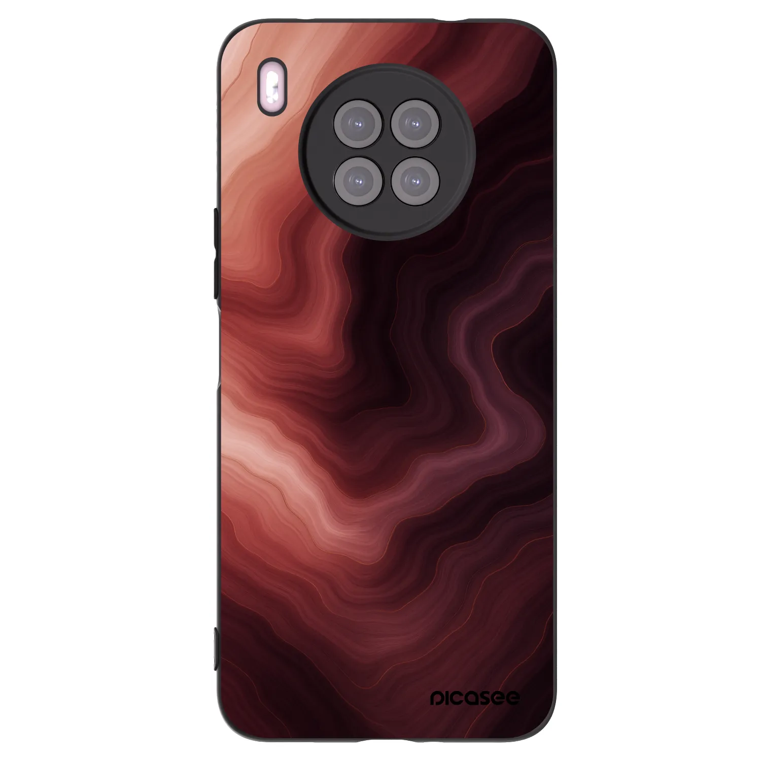 Picasee silikónový čierny obal pre Huawei Nova 8i - Rouge