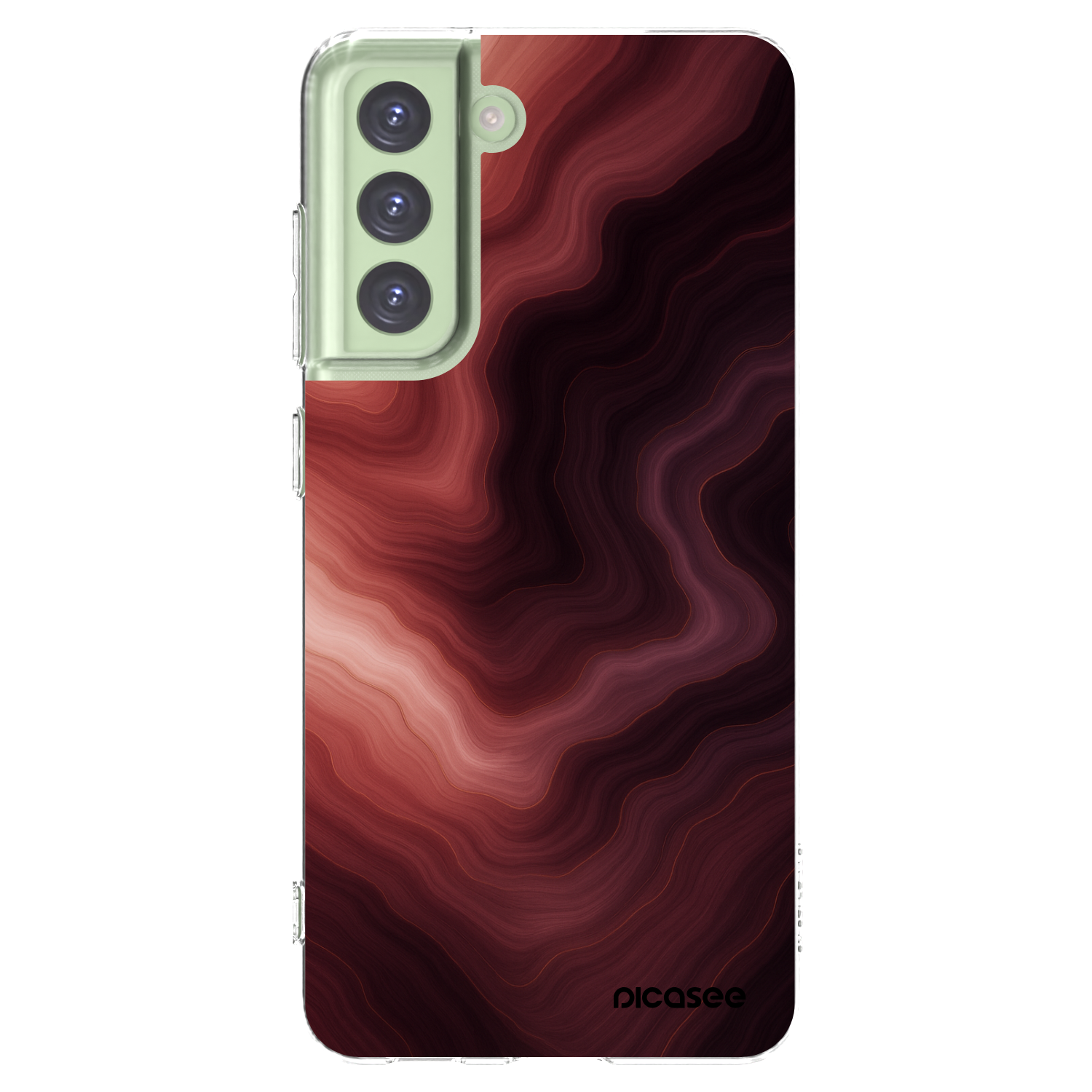 Picasee silikónový prehľadný obal pre Samsung Galaxy S21 FE 5G - Rouge