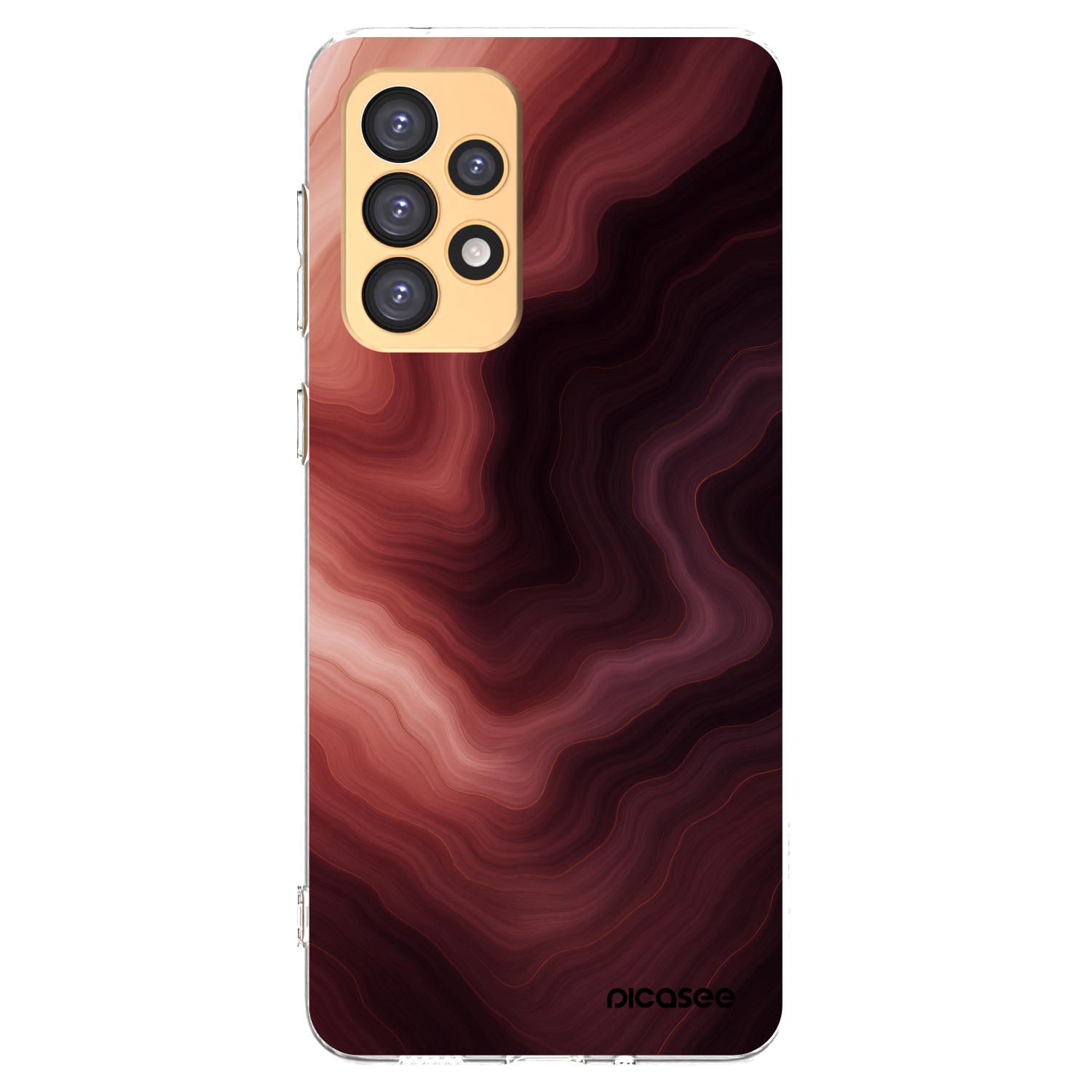 Picasee silikónový prehľadný obal pre Samsung Galaxy A33 5G A336 - Rouge