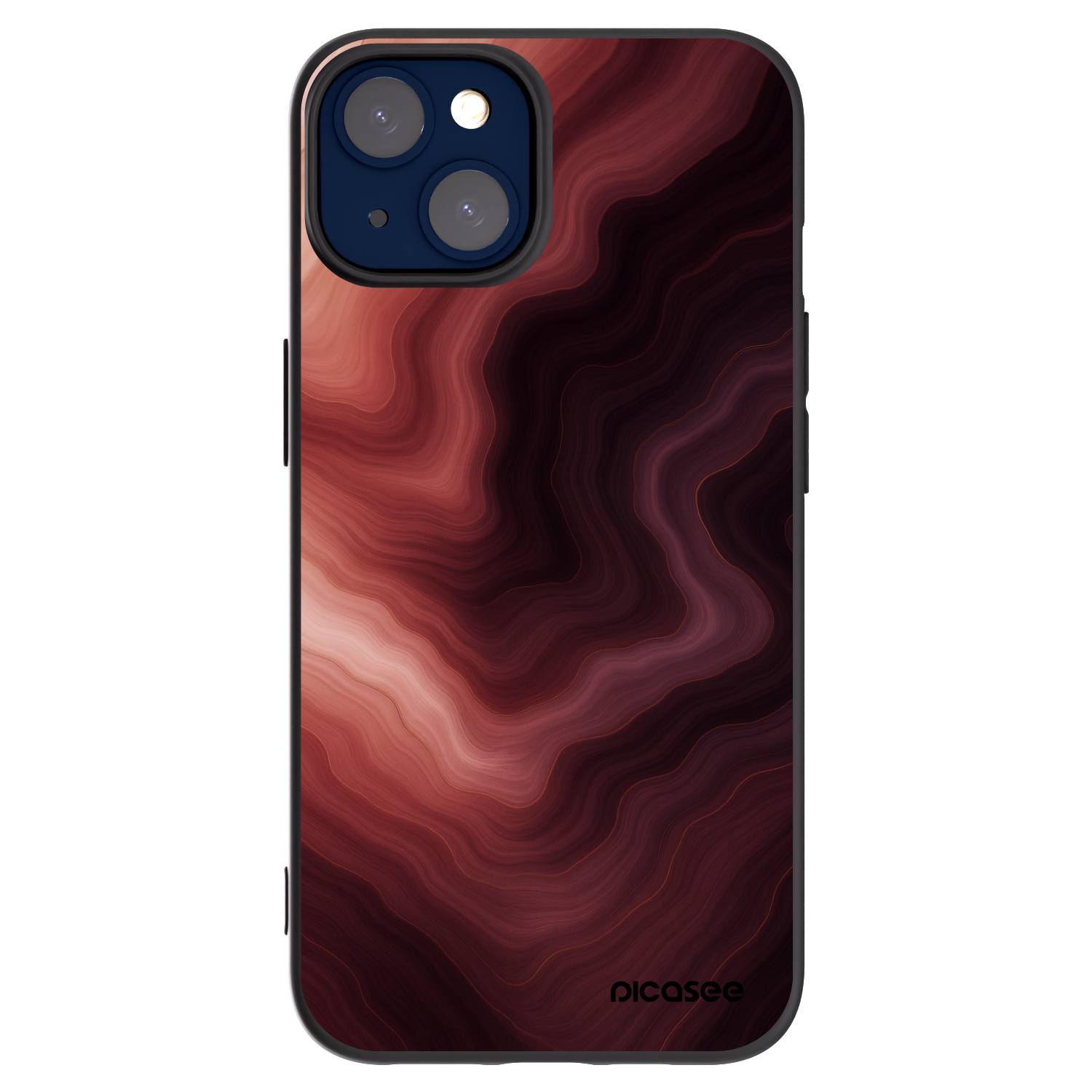 Silikónový čierny obal pre Apple iPhone 14 - Rouge
