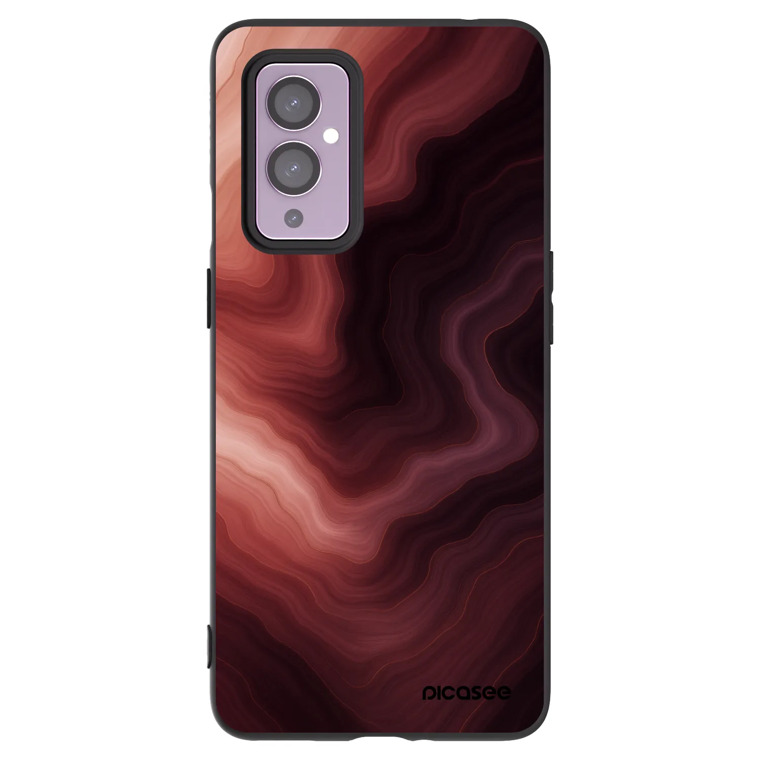 Picasee silikónový čierny obal pre OnePlus 9 - Rouge