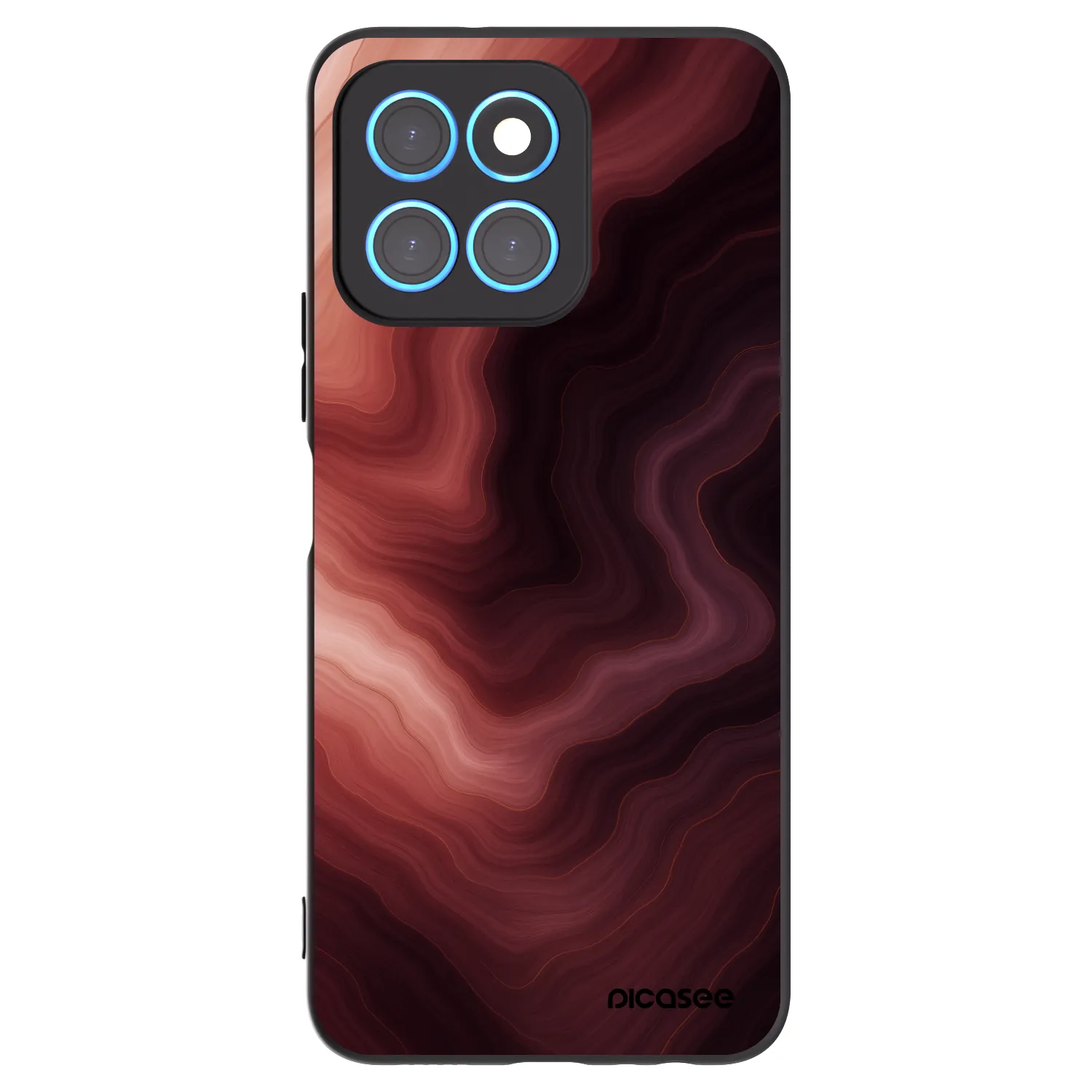 Picasee silikónový čierny obal pre Honor X8 5G - Rouge
